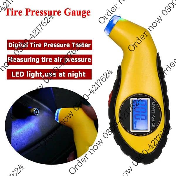 Auto Air PSI Meter Tester Tyre Digital Tire Pressure Gauge LCD 5