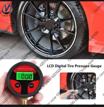 0-200PSI bike Tyre Pressure Gauge Digital LCD Tire Air Pressure