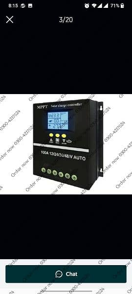 Solar MPPT 60/100a for 12v 24v 36V/48V Solar inverter Charge Controlle 1