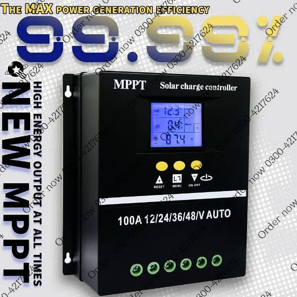 Solar MPPT 60/100a for 12v 24v 36V/48V Solar inverter Charge Controlle 6