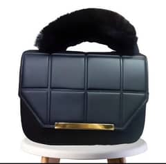 Women's PU Leather Plain Hand Bag