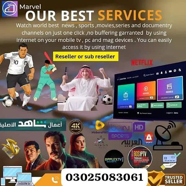 Best 4k IPTV Subscription Opplex, Starshare, B1g 03025083061 0