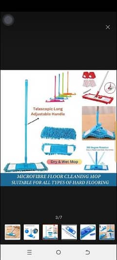 microfiber folding dry mop