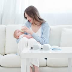 Bellababy Electric Breast Pumps Hands-Free with Storage Boxes, LED Dis
