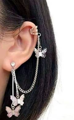 Graceful Butterfly Design Ear Clips: Stylish and Unique