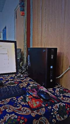 Z240 Desktop & Dell LED with Headphone, keyboard, mouse.