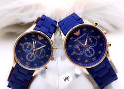 beautiful couple s watch blue