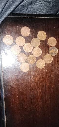 wet germany one pfennig coins