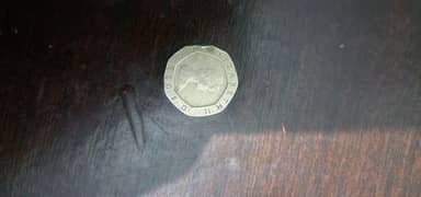 geniun 1982 20 pence coin