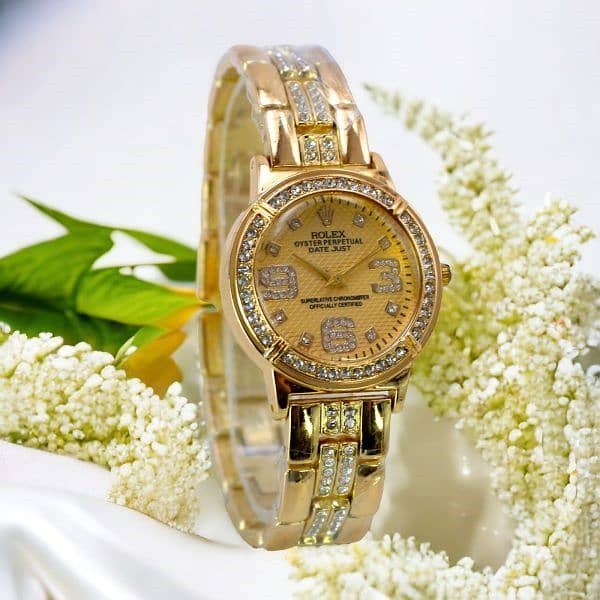 Quartz Rolex Luxurious Watches For Girls 3 different color 1