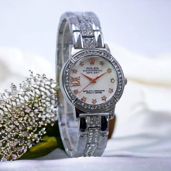 Quartz Rolex Luxurious Watches For Girls 3 different color 6