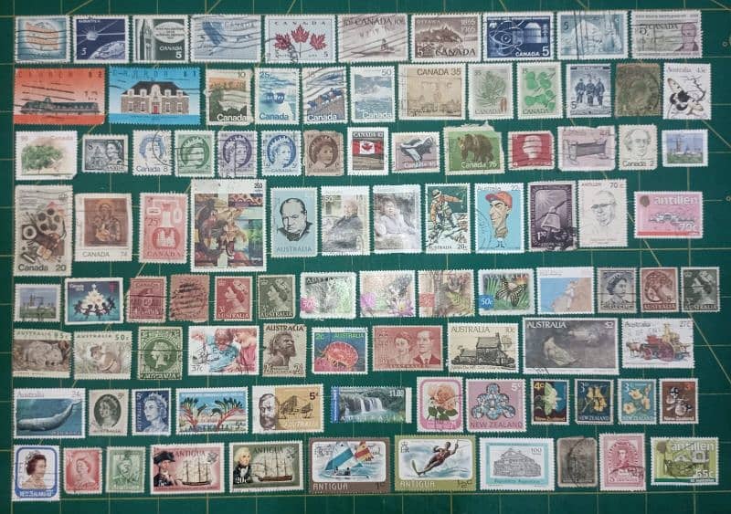 1750+ Unique Used International Stamps 4