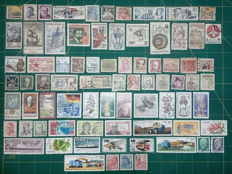 1750+ Unique Used International Stamps 9