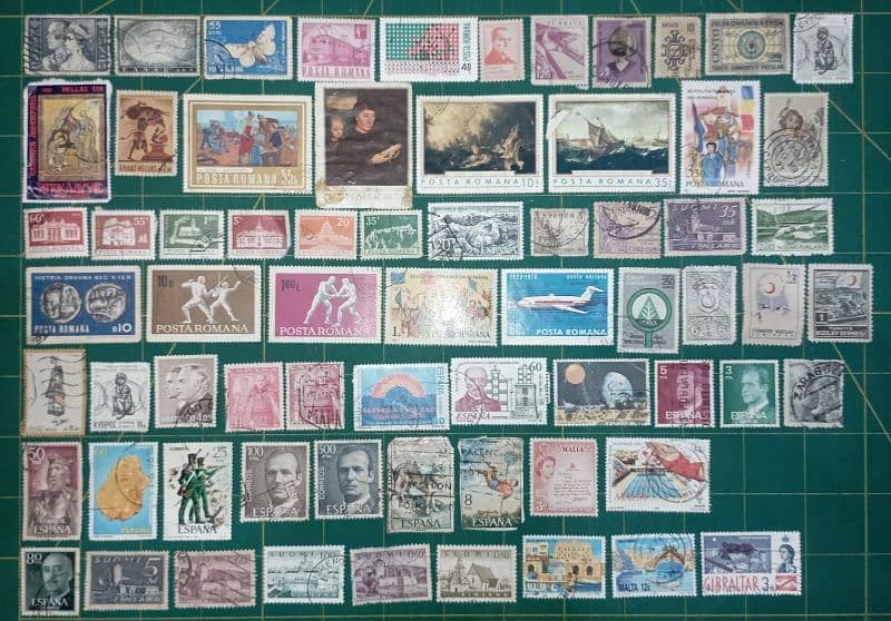 1750+ Unique Used International Stamps 10