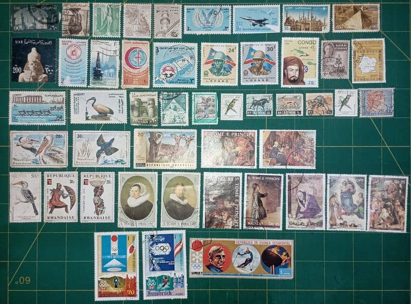 1750+ Unique Used International Stamps 11