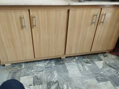 Kitchen Cabinet with 4 doors and stone slab table top