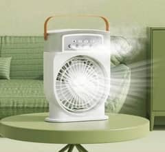 Rechargeable Portable Air Conditioner Fan 5-hole Spray Mist Humidifier