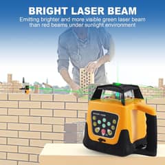 Rotary Laser Level Green Laser Self Leveling Kit, 500M Green Beam 360