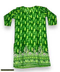 1 pc of women's stitched Lawn  printed shirt