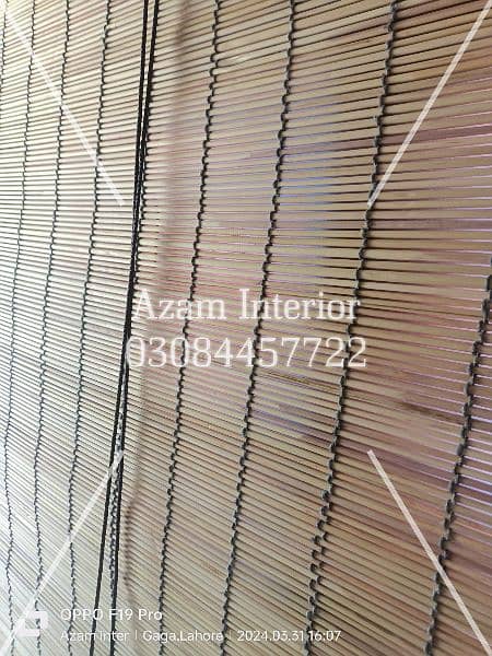 kana chikh window blinds Roller vertical zebra wood venation blinds 14