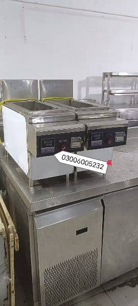 10 litter deep fryer gas working automatic we hve pizza oven fast food 0