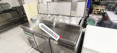 pizza make table prap chiller we have pizza oven fast food machinery