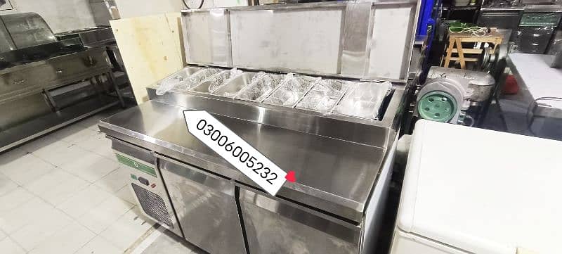 pizza make table prap chiller we have pizza oven fast food machinery 0