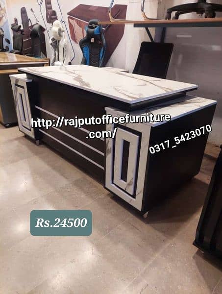 Executive Office Table L shape Modern Office Table Rajput Furniture 5