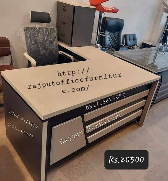 Executive Office Table L shape Modern Office Table Rajput Furniture 17