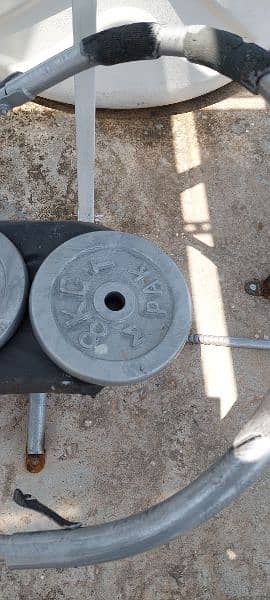 gym plates dumbles and exercise machines cycle bench press 4