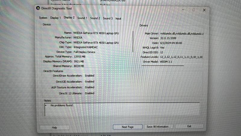 Dell G15 5530 i5 13th RTX 4050 6