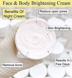 Night cream face cleaner