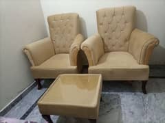 Coffee table and chairs set