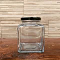 protein jar | Square glass jars | Glass bottles