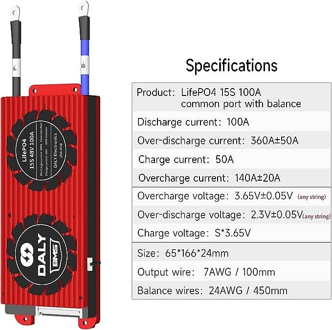 DALY 15S 48V 100A BMS For 48V 100A Battery In Pakistan 3