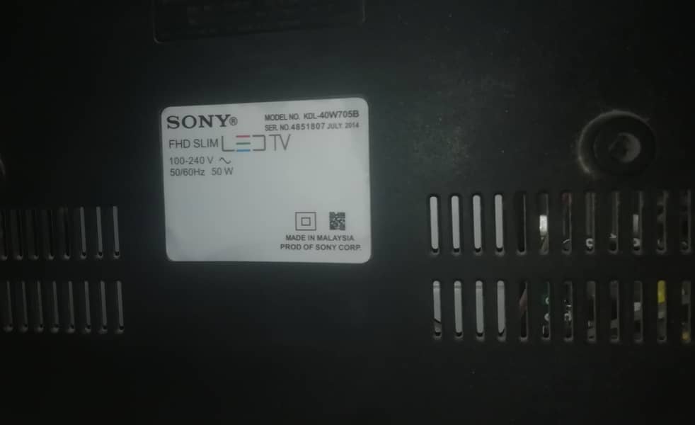 Sony 40inch screen damage 0