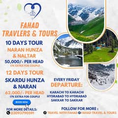 Naran| Hunza |Skardu | Kashmir |Kumrat| Sawat| Maree|Fairy Meadows|