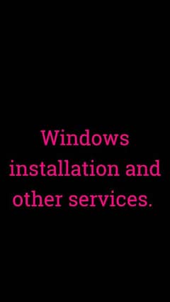 Windows Formatting and Installation services