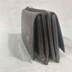 Ladies Dark Brown leather Hand clutch