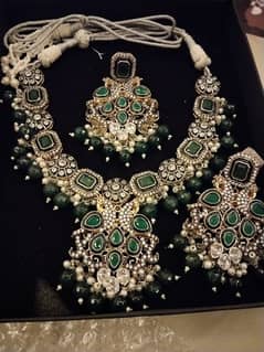pure indian set with real stones