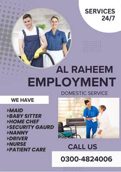 House Maids / Maids / Couple / Patient Care / Nanny / Baby Sitter