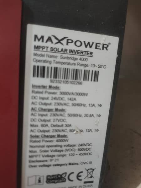 Maxpower sunbridge 4000 total geniun 4