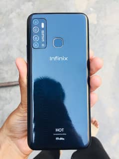infinix hot 9 with box 4-64 5000 mah battery exchange possible