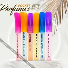 Pack of 6 - pocket size pen perfume for women.