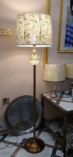 floor standing lamp double light