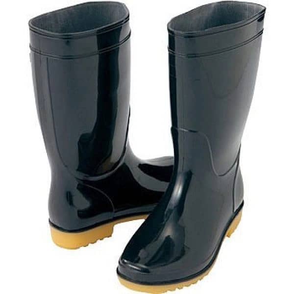 Long Black shoes Anti-slip & Waterproof Rain Boot Shoes, Snow Shoes In 0