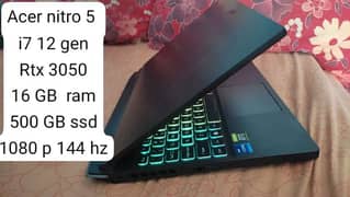 Acer nitro 5 i7 12gen 3050