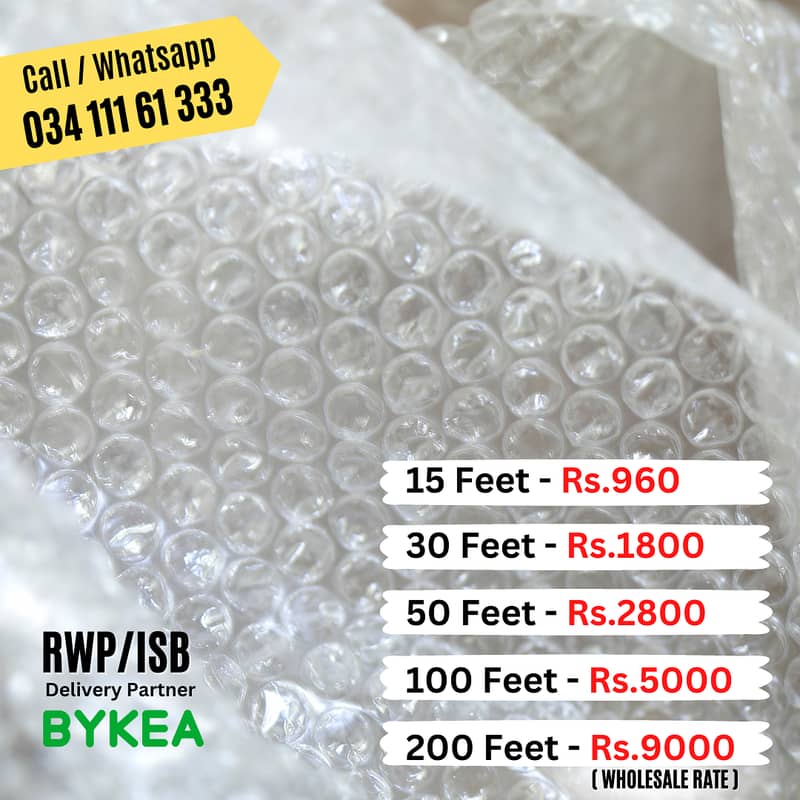 Bubble Wrap, Packing Ring Lights and Accessories in RWP/ISB 1