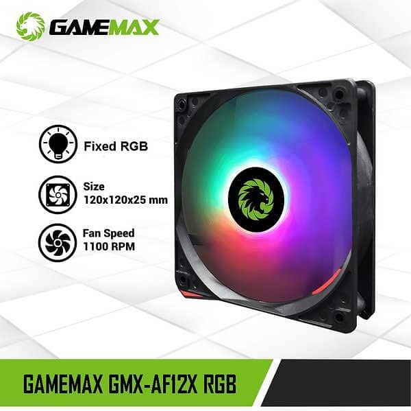 Gamemax GMX-AF12X FRGB Casing Cooling Fan 0