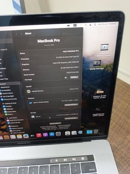 7 UNITS MACBOOK PRO 2019 15 INCH TOUCHBAR I9 8 CORE 2.4 32GB 512GB 5